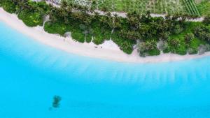 圖杜的住宿－Summer Sky Thoddoo，海洋岛屿的空中景观