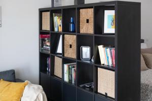 Die Bibliothek in der Ferienwohnung