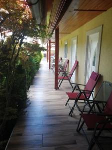 Balkón nebo terasa v ubytování Tünde Apartman