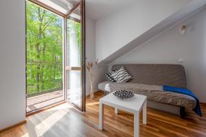 Część wypoczynkowa w obiekcie Apartamenty Plazowa