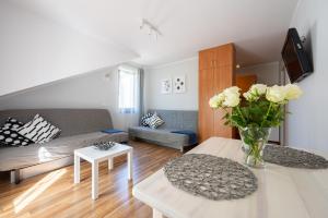 Telewizja i/lub zestaw kina domowego w obiekcie Apartamenty Plazowa