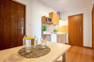Kuchnia lub aneks kuchenny w obiekcie Apartamenty Plazowa
