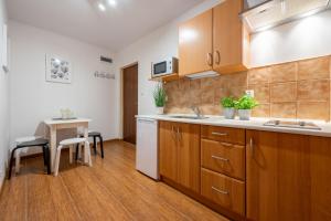 Kuchnia lub aneks kuchenny w obiekcie Apartamenty Plazowa