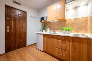 Kuchnia lub aneks kuchenny w obiekcie Apartamenty Plazowa