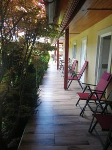 Balkón nebo terasa v ubytování Tünde Apartman