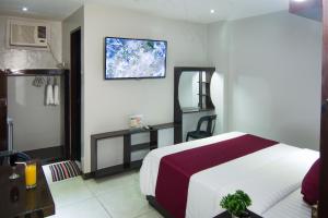 TV a/nebo společenská místnost v ubytování Diamond Hotel And Resto