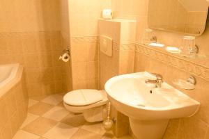 Koupelna v ubytování Hotel VÍTKOVA HORA