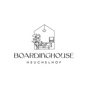 ein Logo für ein Möbelgeschäft in einem Haus in der Unterkunft Boardinghouse-Heuchelhof in Würzburg