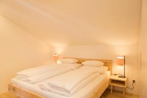 Postel nebo postele na pokoji v ubytování Appartements zi Ranna