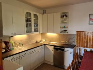 Kuchyňa alebo kuchynka v ubytovaní Gyöngyvirág Apartman Lenti