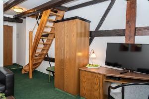 Télévision ou salle de divertissement dans l'établissement Ringhotel Schlossberg