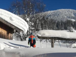 Ferienhaus Rohrmoos Maria Alm v zime