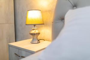 Voodi või voodid majutusasutuse Hotel Rustaveli toas