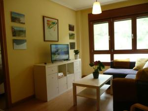 A television and/or entertainment centre at Felechosa ski & senderismo