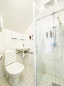 Koupelna v ubytování Wiks Slott