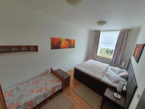 Postel nebo postele na pokoji v ubytování Apartmá na Hané