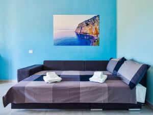 Posteľ alebo postele v izbe v ubytovaní Blue Sky Sorrento Apartment FREE PARKING