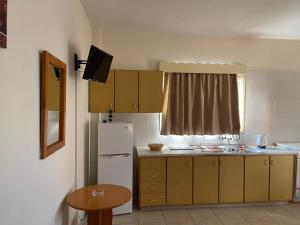 Dapur atau dapur kecil di Terpsithea Apartments
