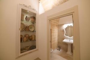 Koupelna v ubytování PLAZACARRISI HOTEL & SPA