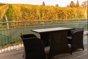 Balkon lub taras w obiekcie Weinberghaus am Burgstallkogel