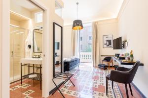 Кът за сядане в Foresteria di Piazza Cavour - Luxury Suites & Guest House