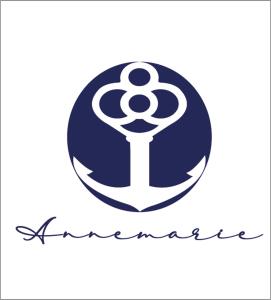 a logo for a company with an anchor at Annemarie B&B in Marina di Pisa
