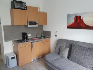 Küche/Küchenzeile in der Unterkunft Aventur Studio 212 Am Rotharrsteig