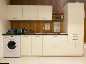 A kitchen or kitchenette at Sonnenweg Appartements