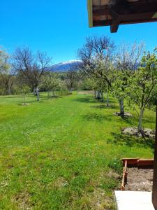 a field with trees and a bench in the grass at Apartman ANA Livno - biker friendly in Livno