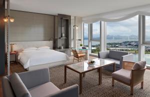 Posezení v ubytování 深圳湾安达仕酒店 Andaz Shenzhen Bay