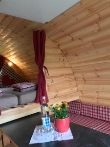 Postel nebo postele na pokoji v ubytování Holz Fässla