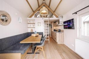 Cuisine ou kitchenette dans l'établissement Thalassa Beach Houses