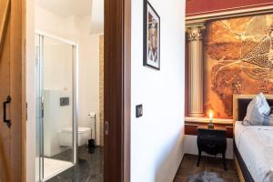 Ein Bett oder Betten in einem Zimmer der Unterkunft Villa Santa Maria