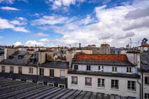 una vista desde el techo de un edificio en 135 - Urban Five Star Apartment in Center of Paris, en París