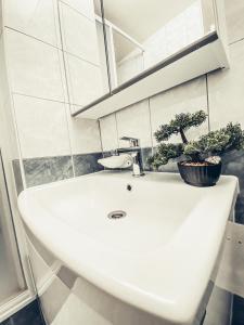Kúpeľňa v ubytovaní Vanilia Apartman By BLTN Siófok