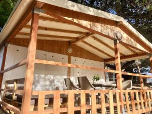 Balkón nebo terasa v ubytování Glamping Tents - Camp Adriatic