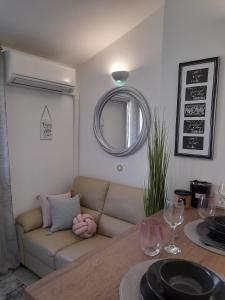 Ein Sitzbereich in der Unterkunft Apartments M Gregor ideal for relaxing holidays