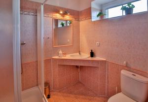 Koupelna v ubytování Penzion Výtoň