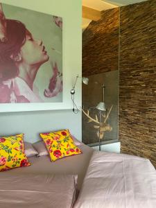 Posteľ alebo postele v izbe v ubytovaní Pfändertraum Luxus Ferienhaus