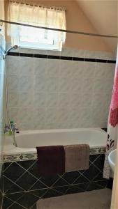 A bathroom at Bihari Vendégház
