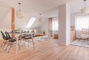 Dach.Loft Spitz in der Wachau的休息区