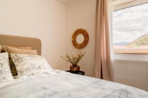 Dach.Loft Spitz in der Wachau客房内的一张或多张床位