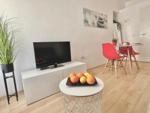 TV a/nebo společenská místnost v ubytování Apartments Antons