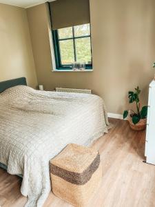 a bedroom with a bed and a window at Stay-Inn Harlingen in Harlingen