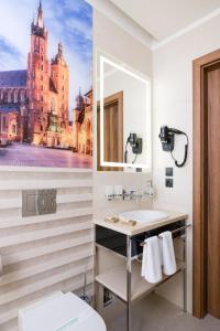 Kúpeľňa v ubytovaní Sky Hotel Kraków