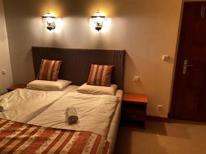 Letto o letti in una camera di Jáchymoff