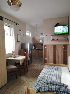 Kuchyňa alebo kuchynka v ubytovaní Szederszem Apartman