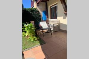 Balkón nebo terasa v ubytování Apartamento en el Paseo de Manuel Noriega, Nº 9, con jardín privado, Wifi, en Comillas