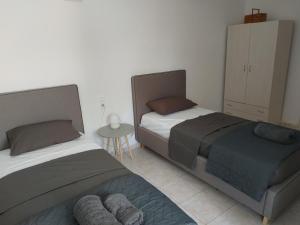 A bed or beds in a room at Quiet country house #1 Még 3 kép