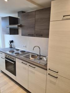 Nhà bếp/bếp nhỏ tại Ferienwohnung Ohanna Goslar